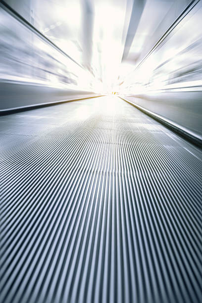 istock Airport conveyor belt for people to walk on 469943711