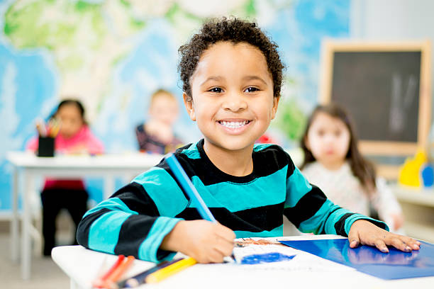 istock Little Boy in Preschool 469943914