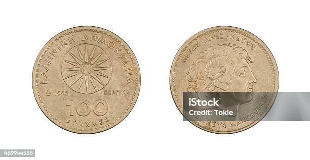 100 Drachmesmünze Griechenland 1992 Stockfoto und mehr Bilder von 1992 - 1992, 5-Cent-Stück, Alexander der Große