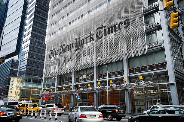 New York Times Building stock photo
