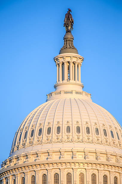 istock capital building Washington DC on blue sky freedom statue 469945743