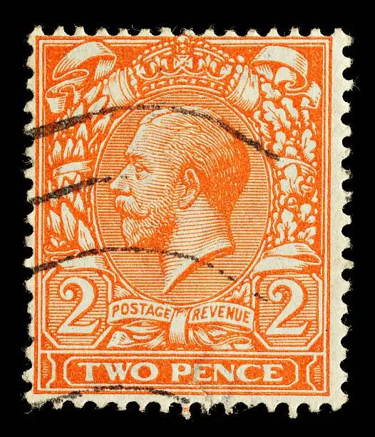 Photo of British King George V Postage Stamp