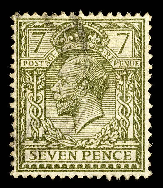 Photo of British King George V Postage Stamp