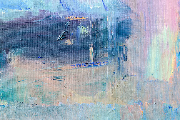 istock Abstract painted purple and blue textured  art backgrounds. 469946306