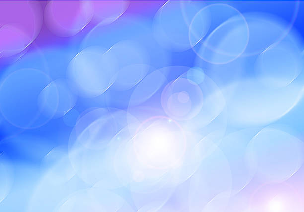 istock Blue abstract background of glowing winter lights 469948330
