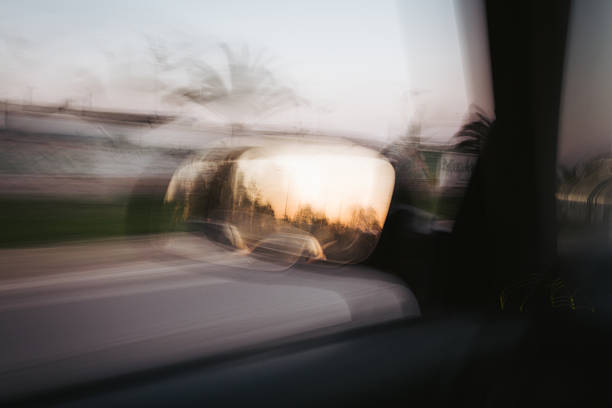 istock Car on the road with motion blur 469948734
