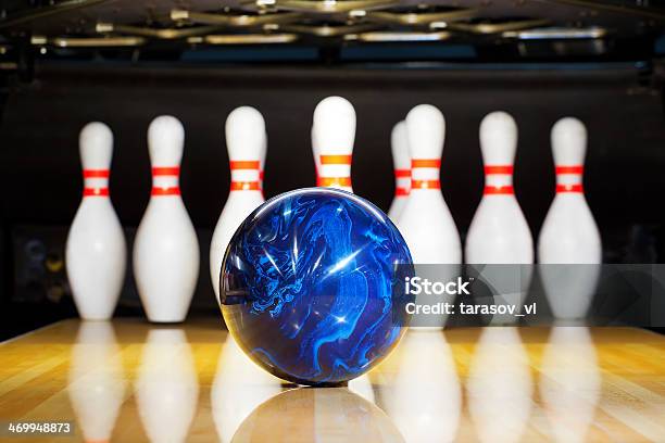 Bowling Stock Photo - Download Image Now - Bowling Ball, Blue, Ten Pin Bowling