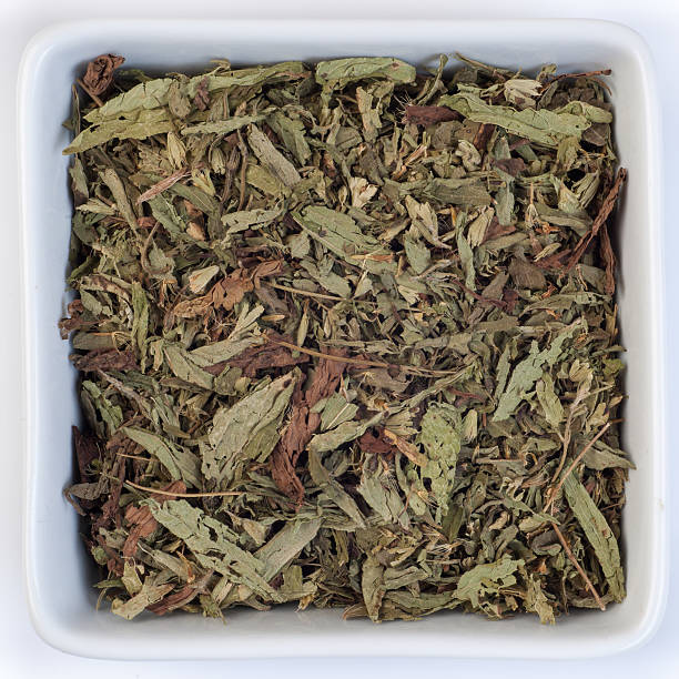 stevia folhas secas - glucose herb leaf dried plant imagens e fotografias de stock