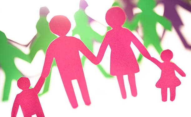 istock Paper dolls family 469951901