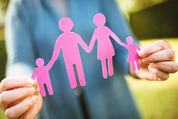 istock Paper dolls family 469951919