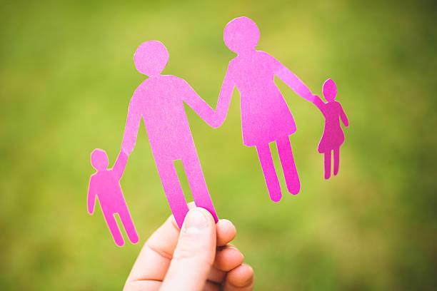 istock Paper dolls family 469951927