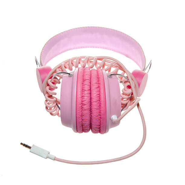 istock Pink Headphones for kids 469952279
