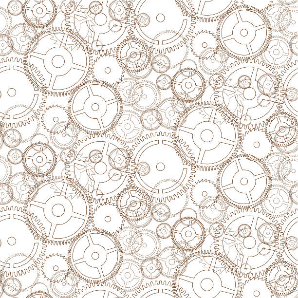 Gear seamless pattern file_thumbview_approve.php?size=1&id=34875322 clock patterns stock illustrations