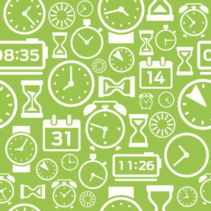 Clock and time keeping icons and elements.