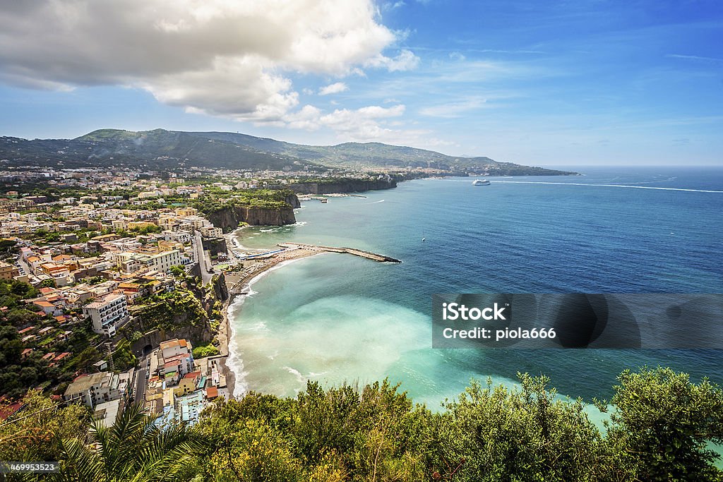 Sorrento and the Amalfi Coast Sorrento and the Peninsula, near Naples, central Italy. Sorrento - Italy Stock Photo