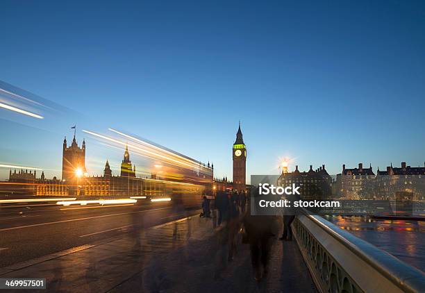 Bus London Und Big Ben Stockfoto und mehr Bilder von Abenddämmerung - Abenddämmerung, Architektur, Außenaufnahme von Gebäuden