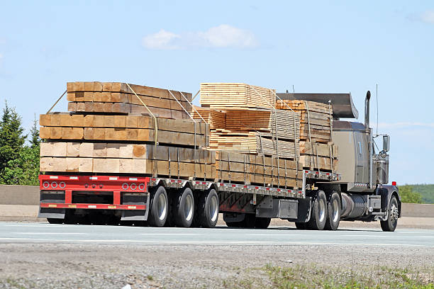 istock Trucking Lumber 469957835