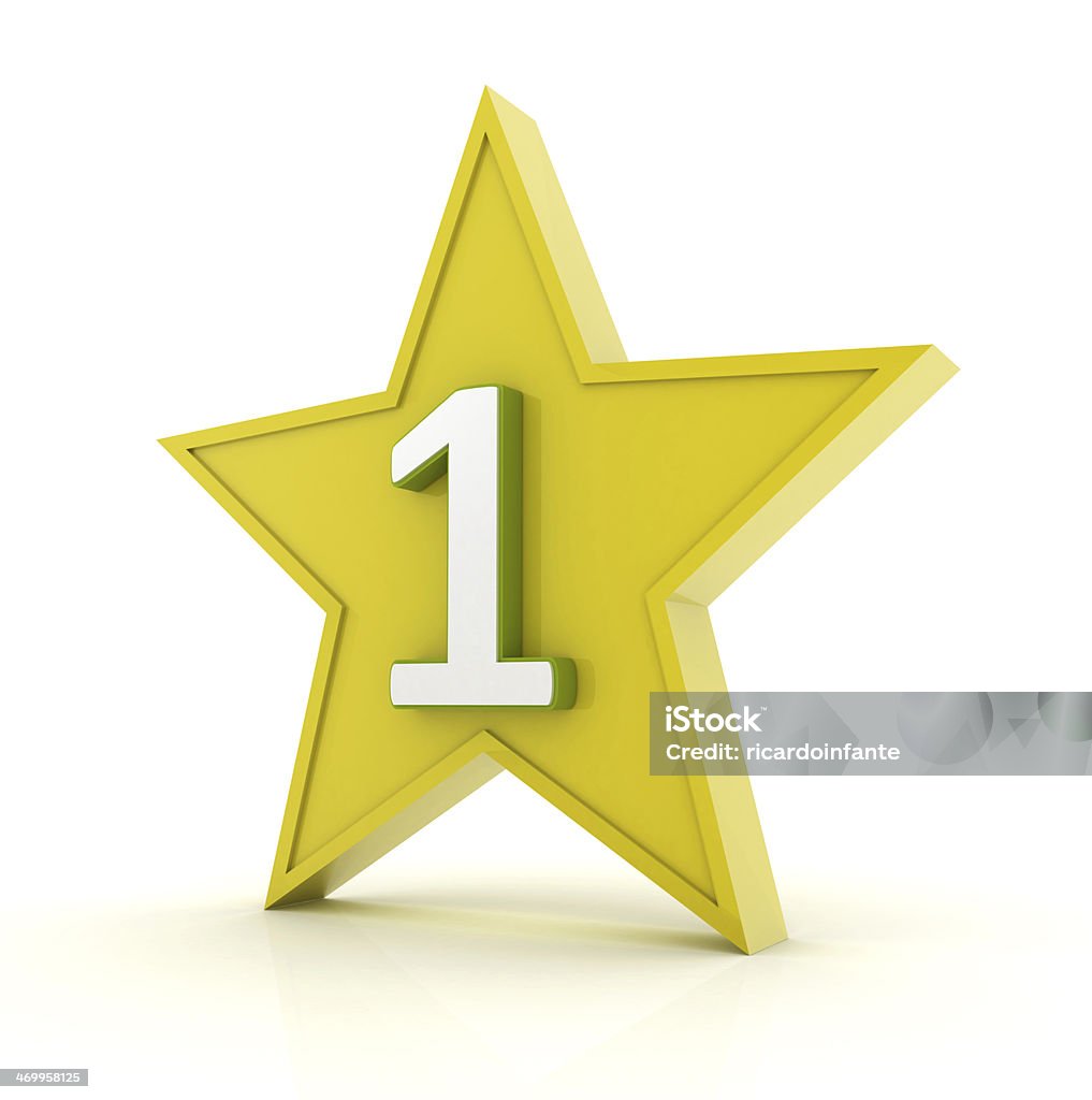 3d Star Number 1 Stock Photo - Download Image Now - Award, Concepts ...