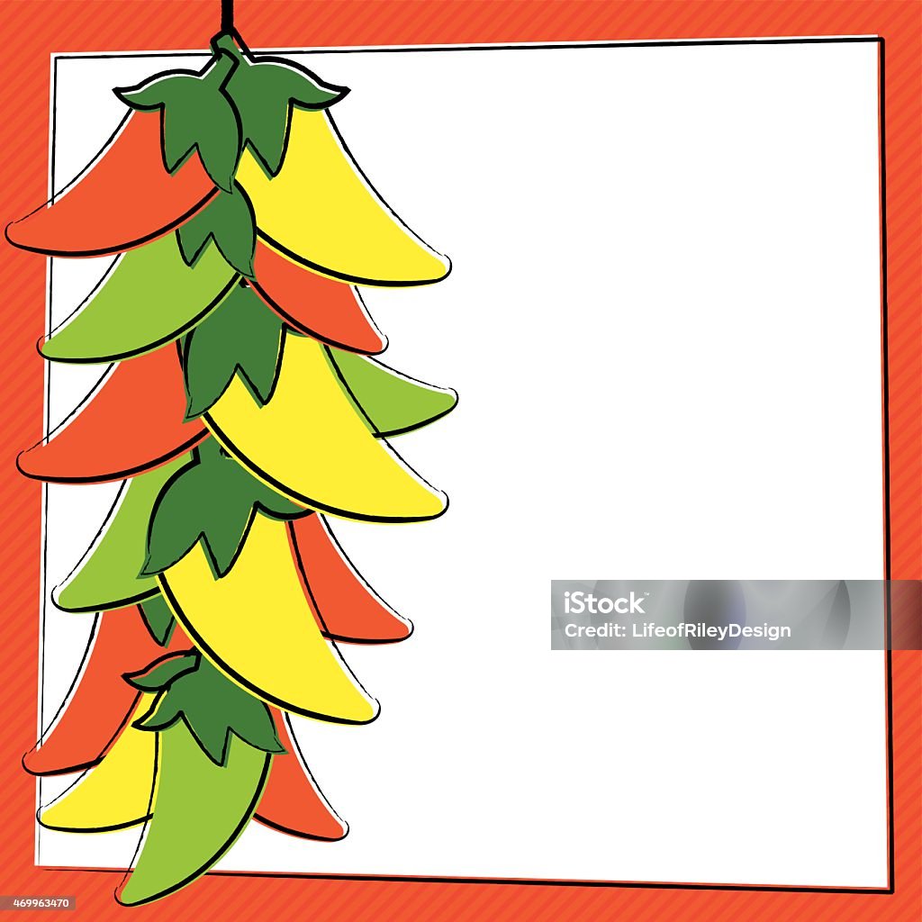 Hand Drawn Chili Pepper in vector format. 2015 stock vector