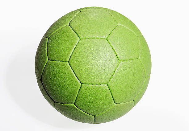 team handball ball (with clipping path) - handbal stockfoto's en -beelden