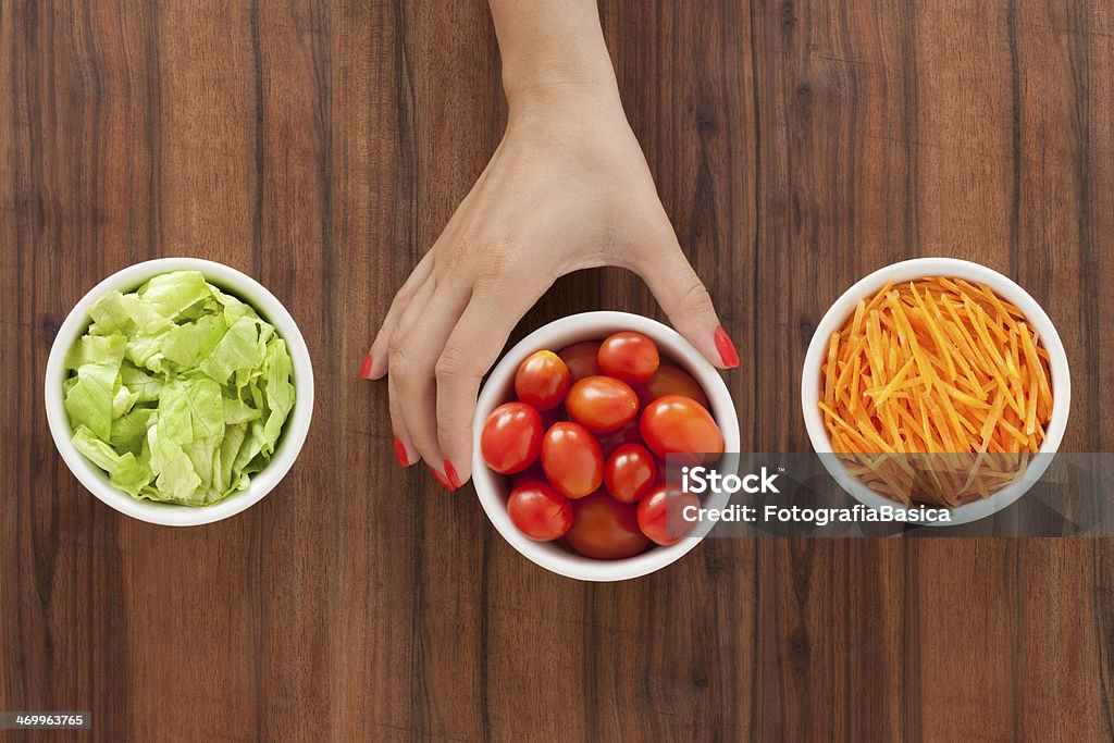 Seleccionar ingredientes de salada - Royalty-free Cenoura Foto de stock