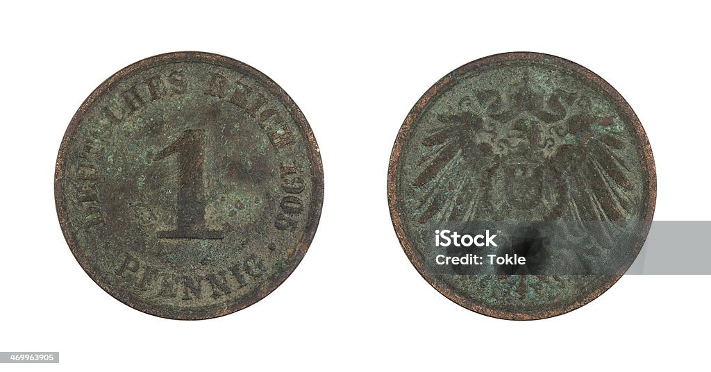 1-Münze Pfennig, Deutsche Reich, 1905 - Lizenzfrei Deutschland Stock-Foto