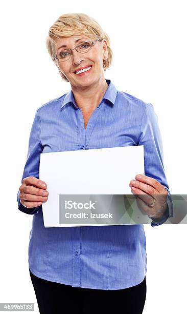 Senior Businesswoman Stock Photo - Download Image Now - Holding, Mature Women, Paper