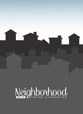 welcome neighborhood design, vector illustration eps10 graphic