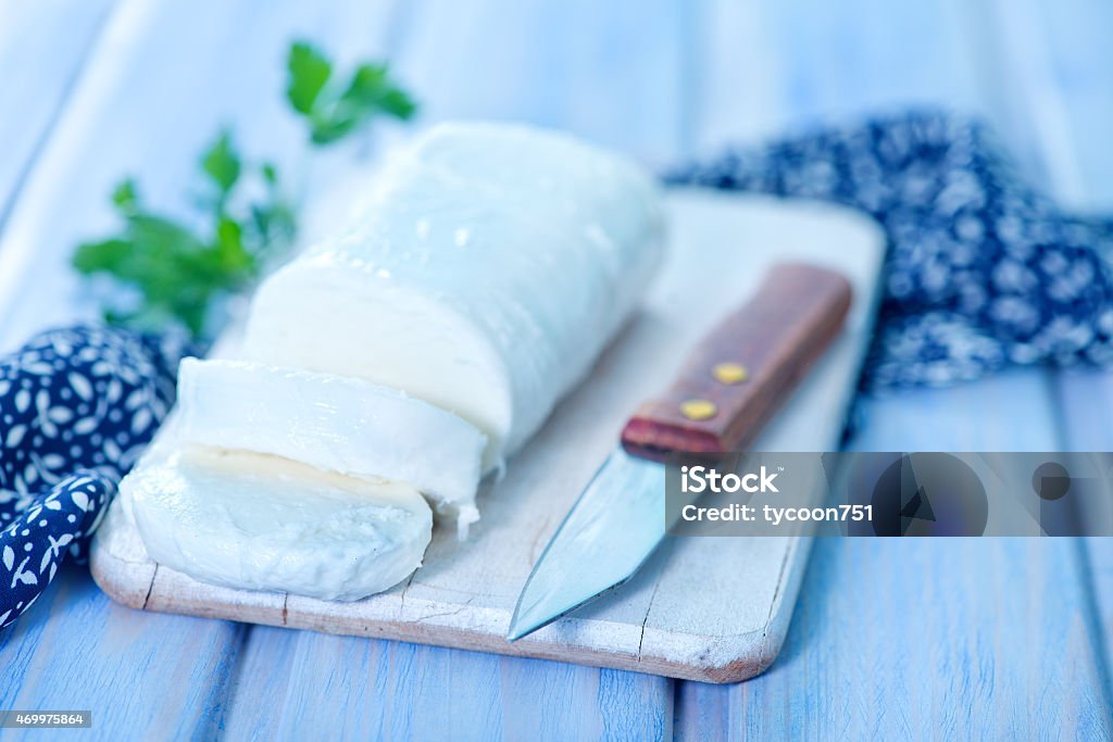 mozzarella mozzarella on board and on a table 2015 Stock Photo