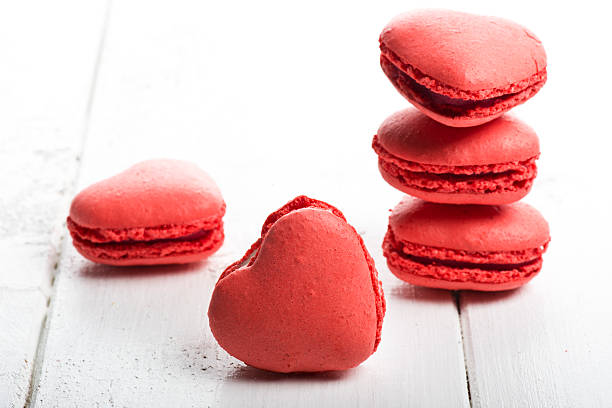istock Delicious heart shaped cookies handmade 469977428