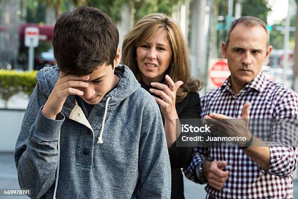 Teenager In Troubles Stock Photo - Download Image Now - Teenager, Son, Parent