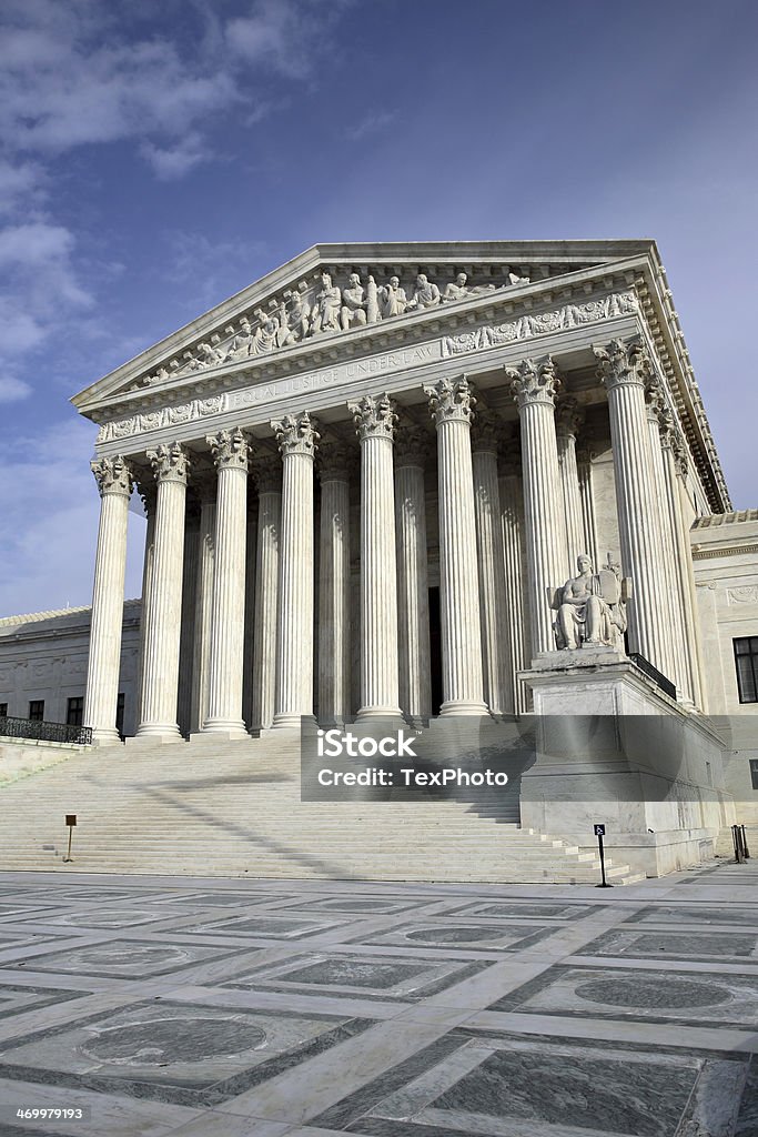 United States Supreme Court Supreme Court of the USA, Washington D.C. Architectural Column Stock Photo