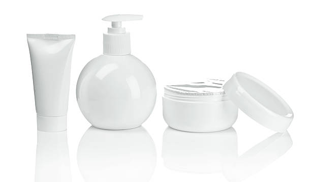 istock round bottle tube and cream 469979946