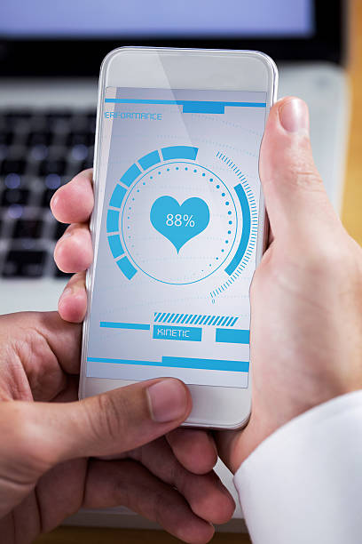 istock Composite image of businessman using smartphone 469980196
