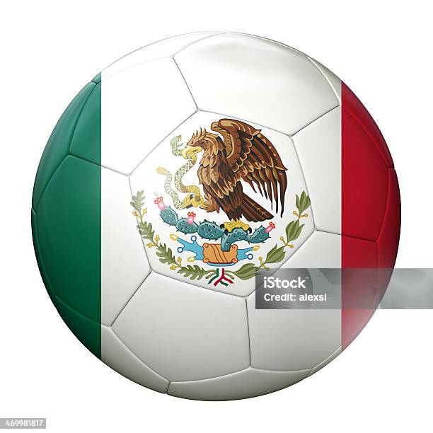 Foto de Bola De Futebol Do México e mais fotos de stock de 2014 - 2014, Bandeira Mexicana, Bola