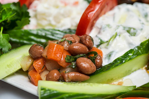 Mexican beans salad, bean salad in a bowl