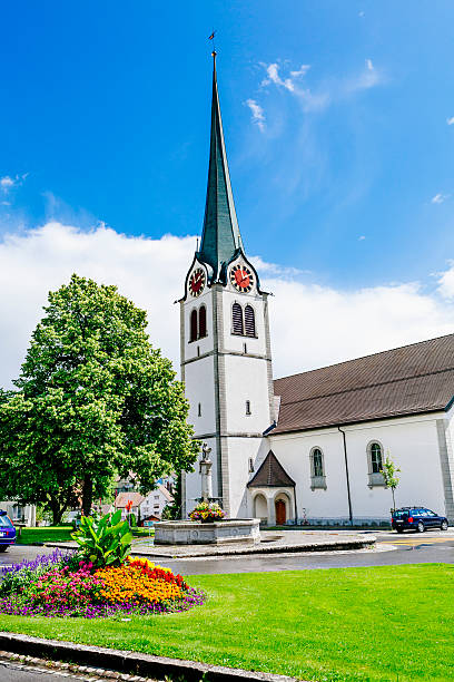 istock Swiss village square 469982057