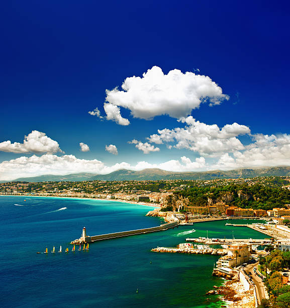 istock Nice city, turquoise sea and perfect blue sky 469985671