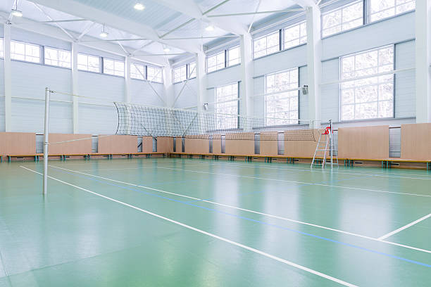 istock Indoors tennis court 469985995