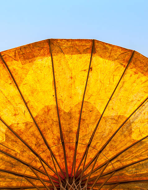 istock The umbrella and blue sky 469989126