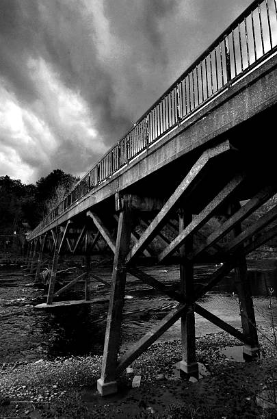 brücke über den fluss ribble - ribble stock-fotos und bilder