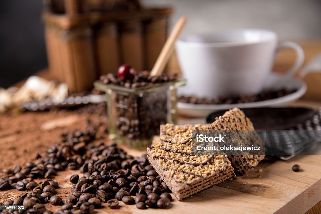 It's coffee break, natural concept with organic food 2015 Stock Photo
