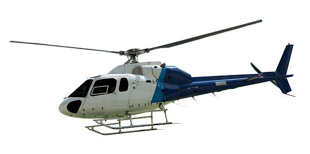 istock Travel helicopter with working propeller 469994384