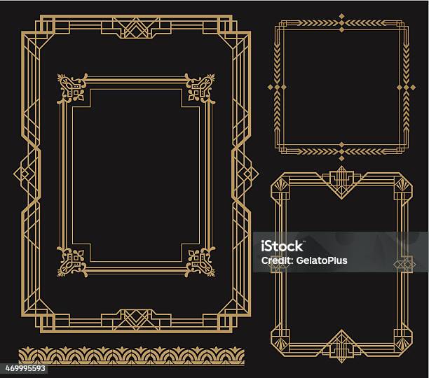 Set Of Art Frames With Various Designs Stock Illustration - Download Image Now - Border - Frame, Art Deco, Picture Frame