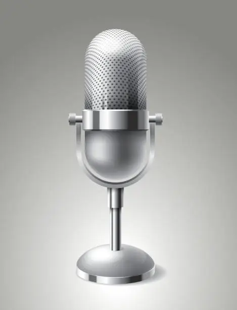 Vector illustration of Microphone