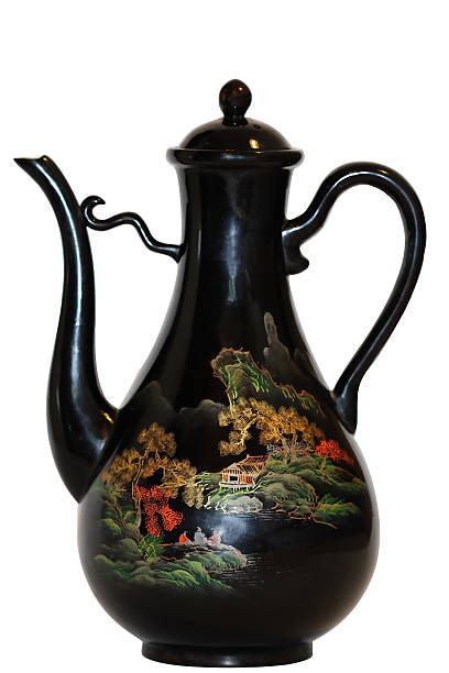 istock Painted wood jar isolated 469997552