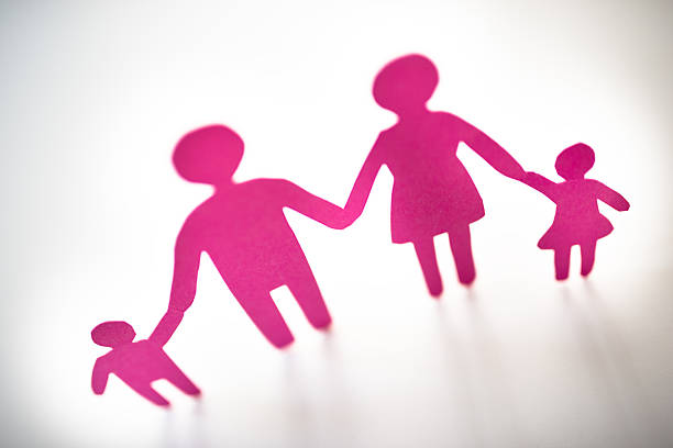 istock Paper dolls family 469998275