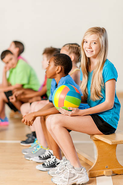 istock Kids resting after volleyball training 470000221