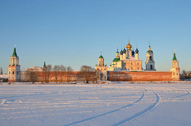 istock Ancient monastery in Rostov in winter, Russia 470004227