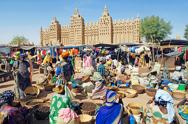 mercado africano - mali - fotografias e filmes do acervo